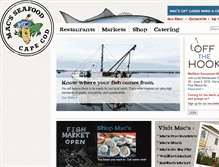 Tablet Screenshot of macsseafood.com